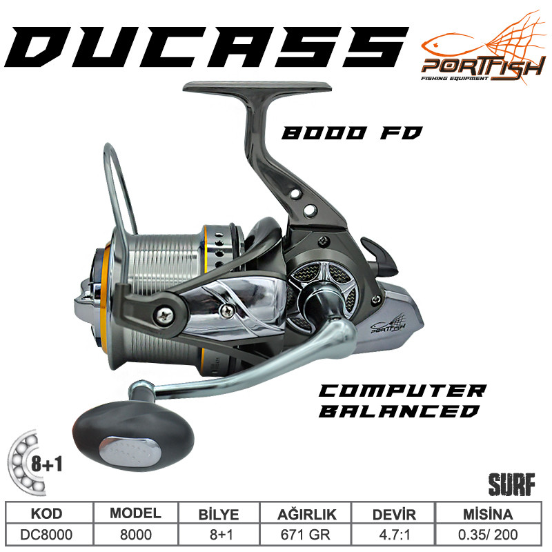 Ducass 8000 fd Surf Olta Makinası 8+1BB #(SFM)