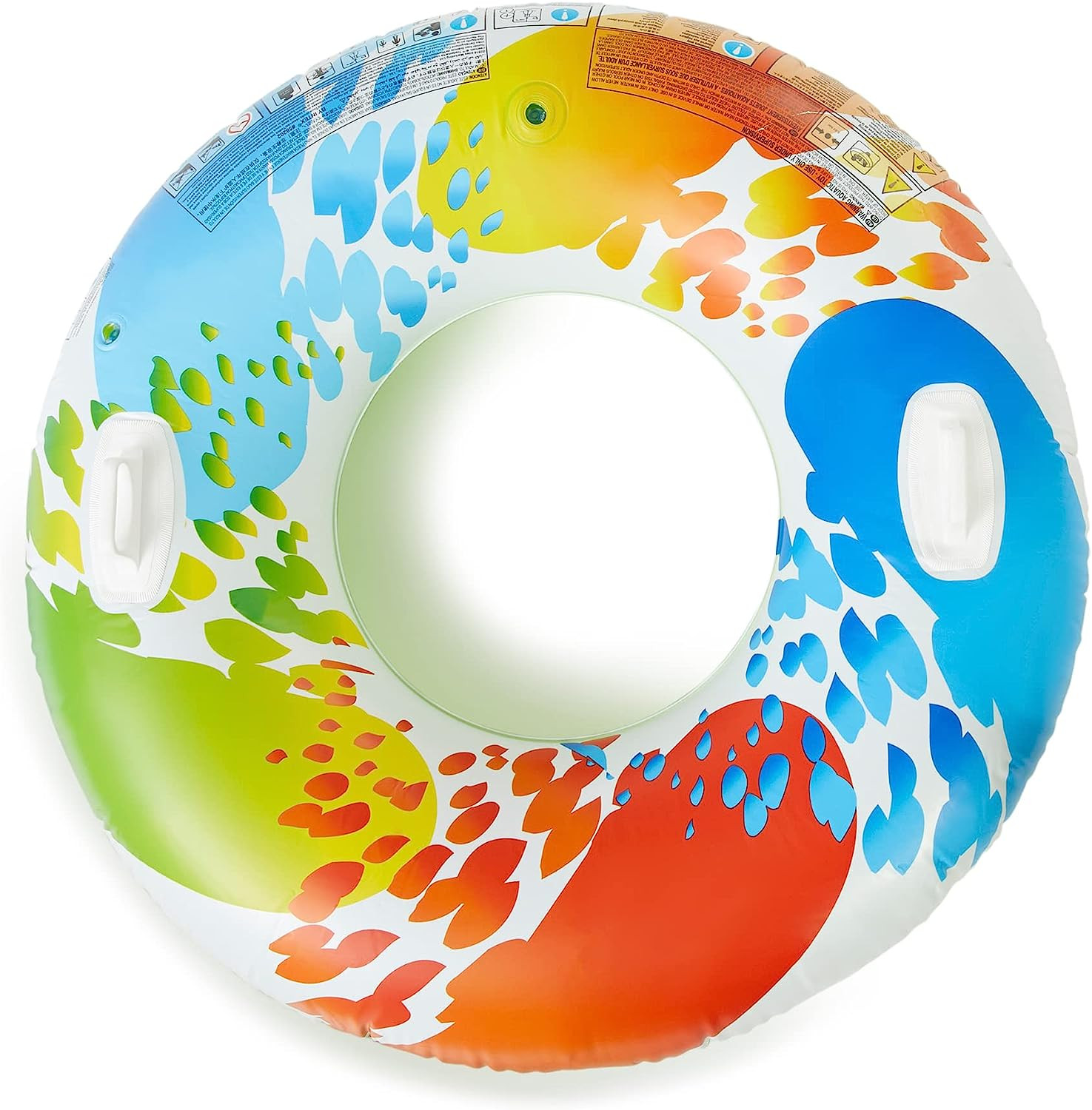 Intex 58202 - Yüzme simidi, renkli, saplı