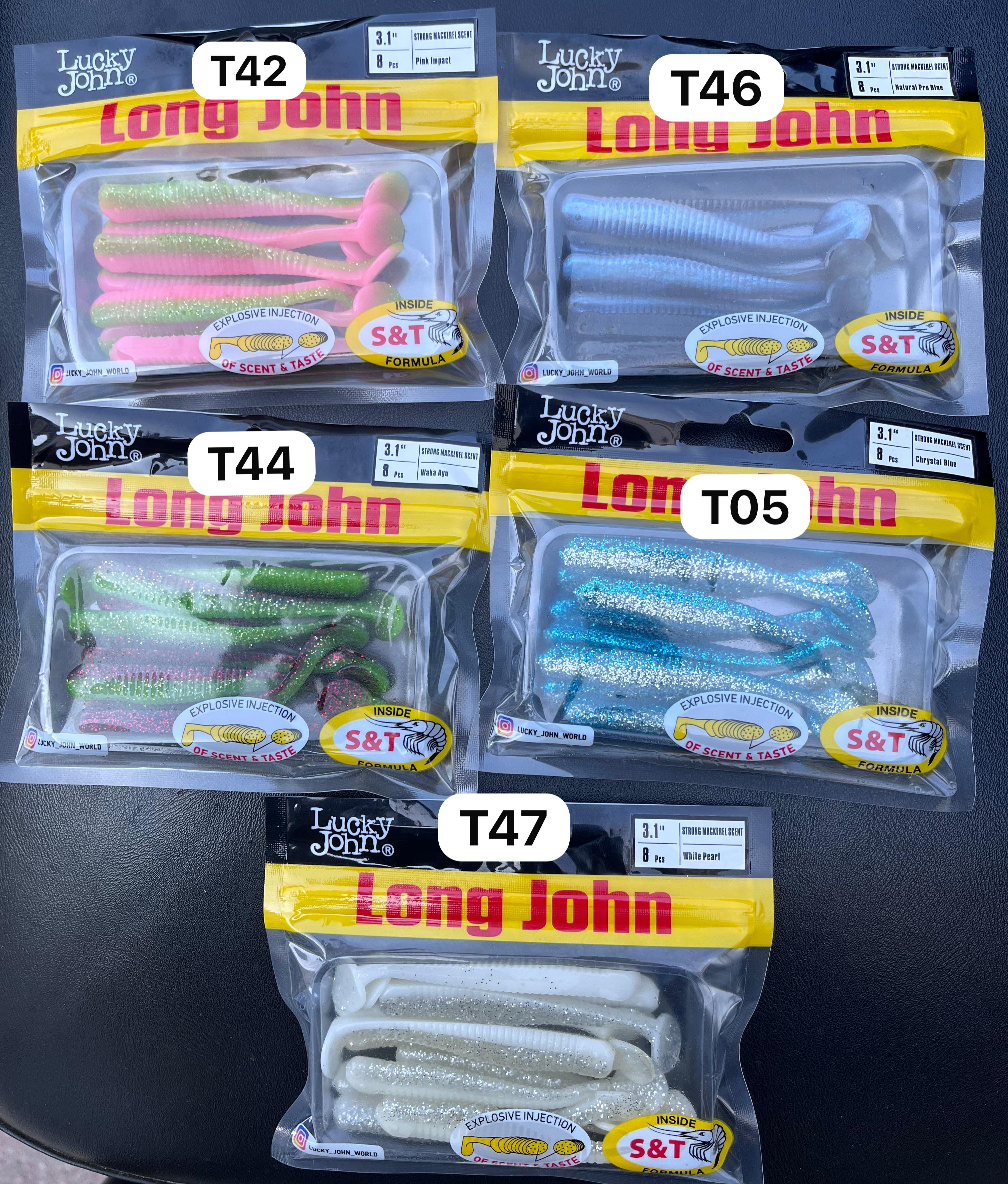 Lucky John Long John 3.1'' (7.87 cm) 8P Silikon Yem